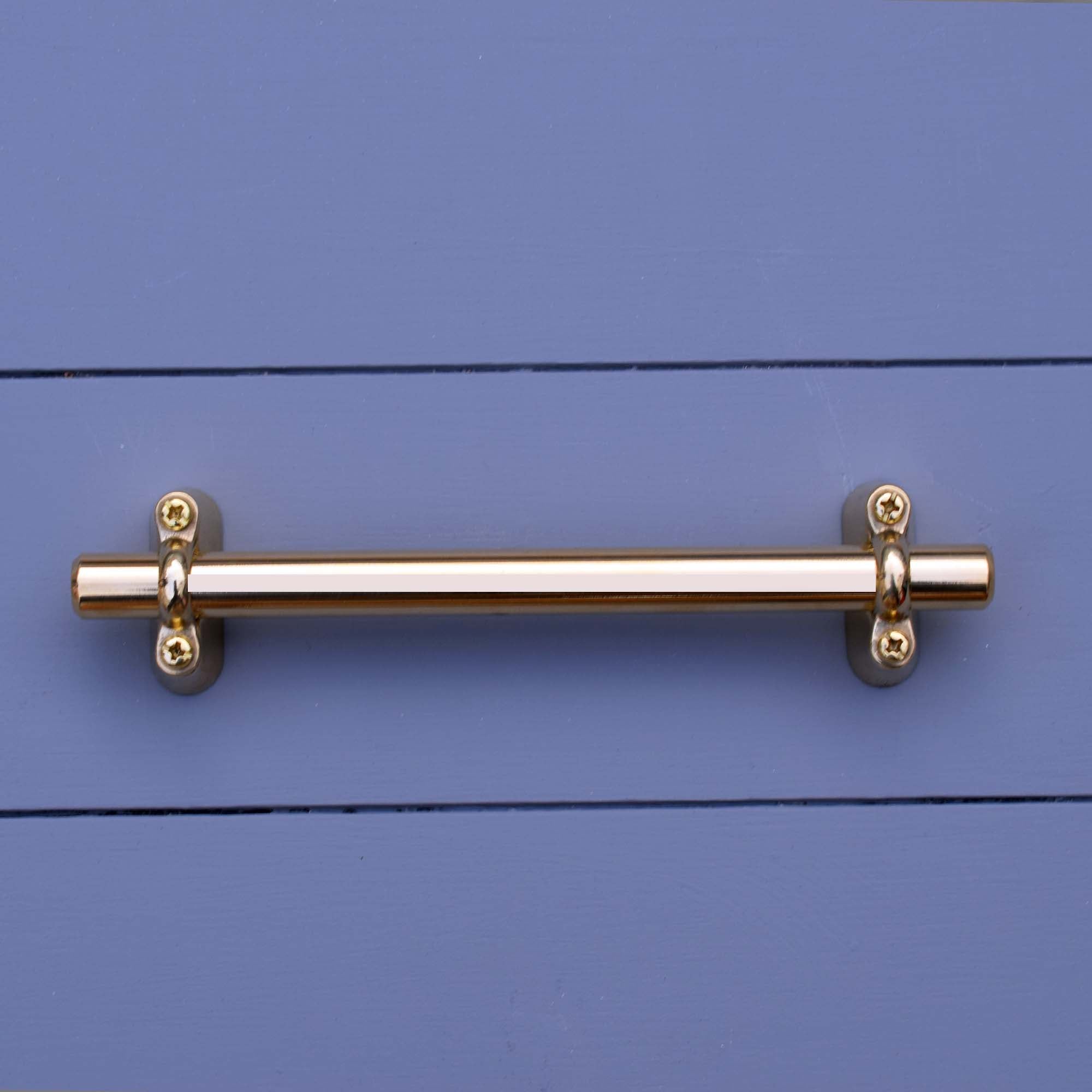 Solid Brass Bar Pull with Solid Brass Extenders - Front view