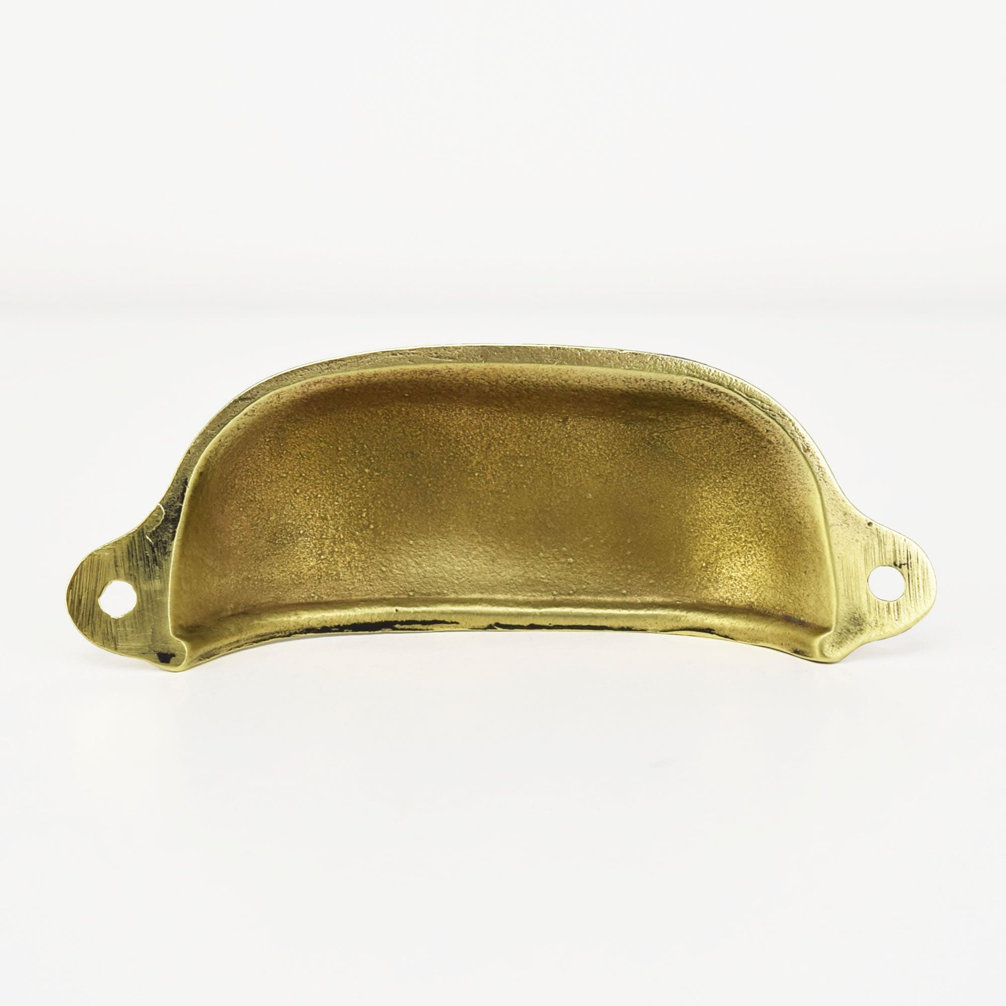 Brass Cup Finger Pull - Back angle