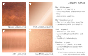 Copper finishes information sheet