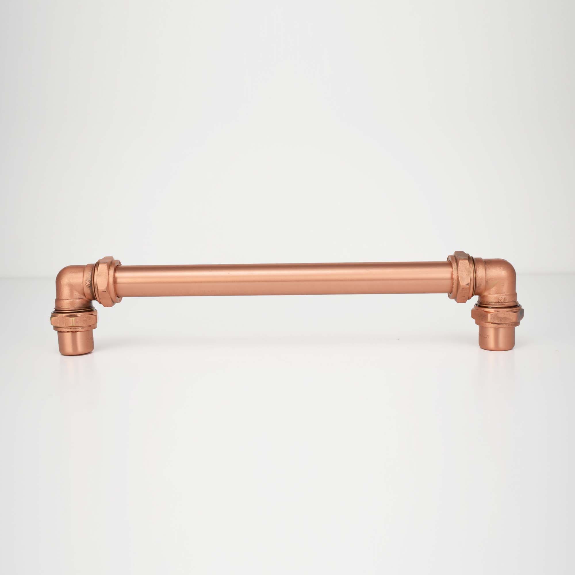Industrial Copper Handle with Bolt Ends - Front Shot