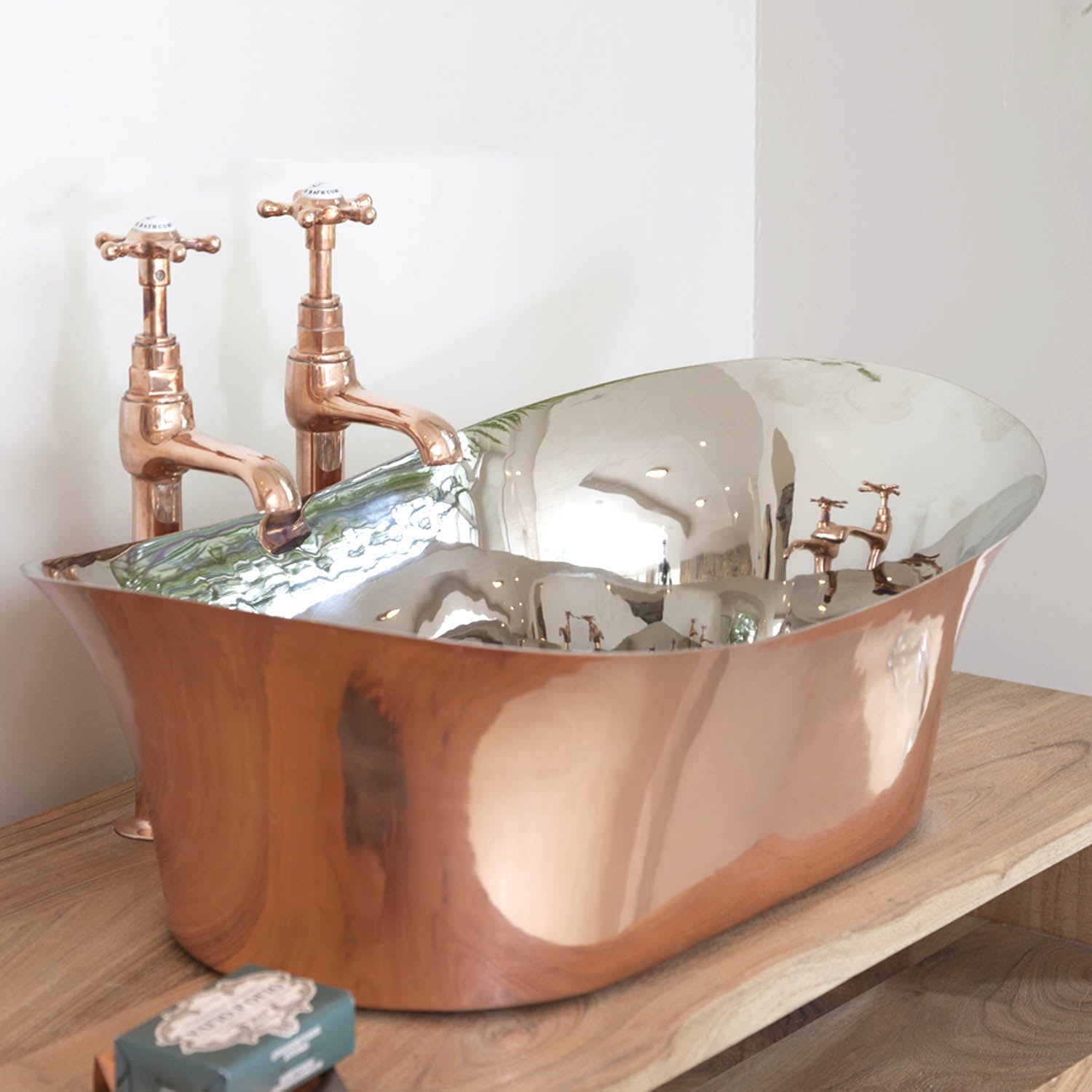 Handmade copper basin