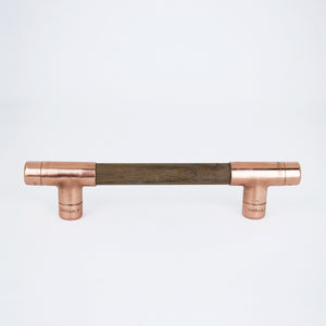 Copper Handle with Walnut T-shaped - Proper Copper Design