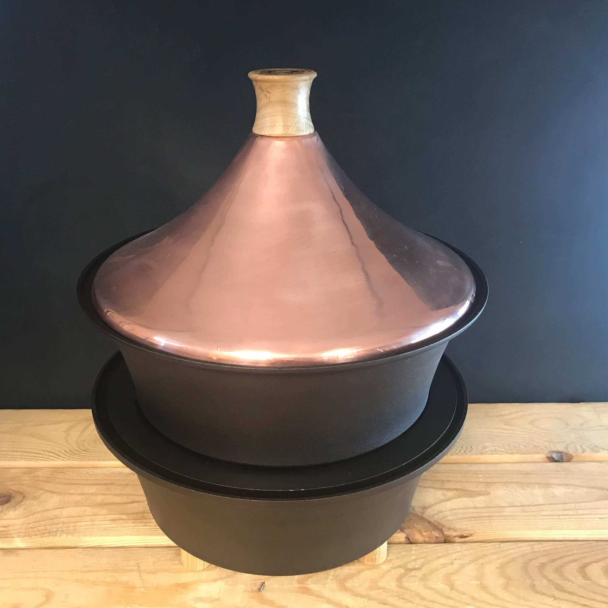 Copper Tagine Bowl on table