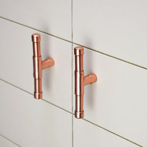 Solid Copper Knob (Mini) Extended T-shape - Proper Copper Design