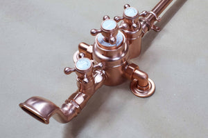 Thermostatic shower valve with bath filler