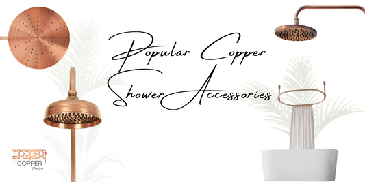Copper shower accessories banner photo