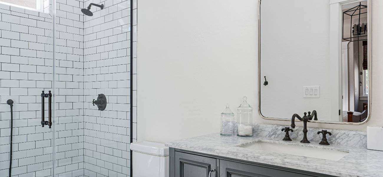 Stunning luxury bathroom shower area