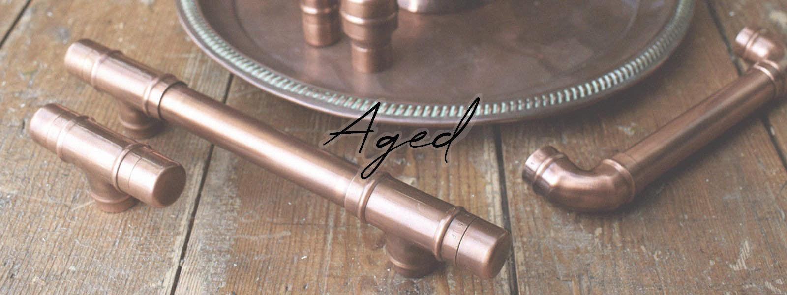 Aged & Antique Copper Cabinet Handles | Handcrafted in the UK