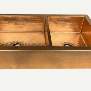 Roseglade| Hammered Copper Farmhouse Sink