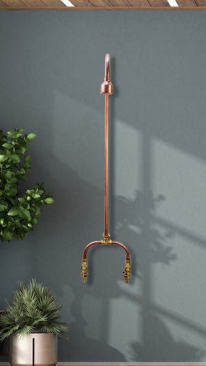 copper-shower-plants-sauna-garden