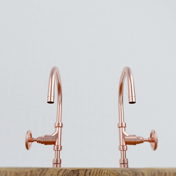 Coral Twin Fully Copper Taps - Proper Copper Design