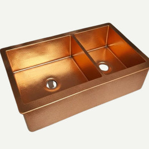 Roseglade| Hammered Copper Farmhouse Sink