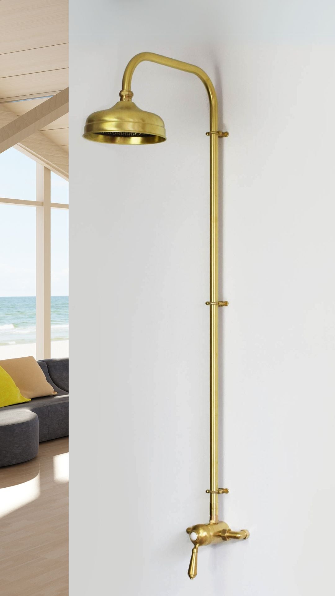 brass-shower-villa-pool-shower-spa