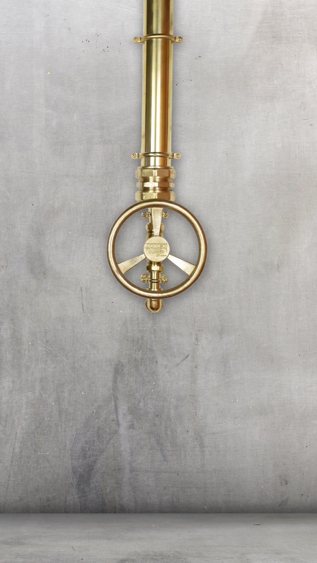 brass cold shower with large marine shower valve