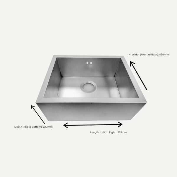 The Sussex Butler Sink handcrafted in England - Proper Copper Design