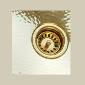 Sunglade| Hand-Hammered Brass Double Bowl Kitchen Sink (60/40 Split)