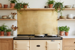 Natural Brass Kitchen Splashback