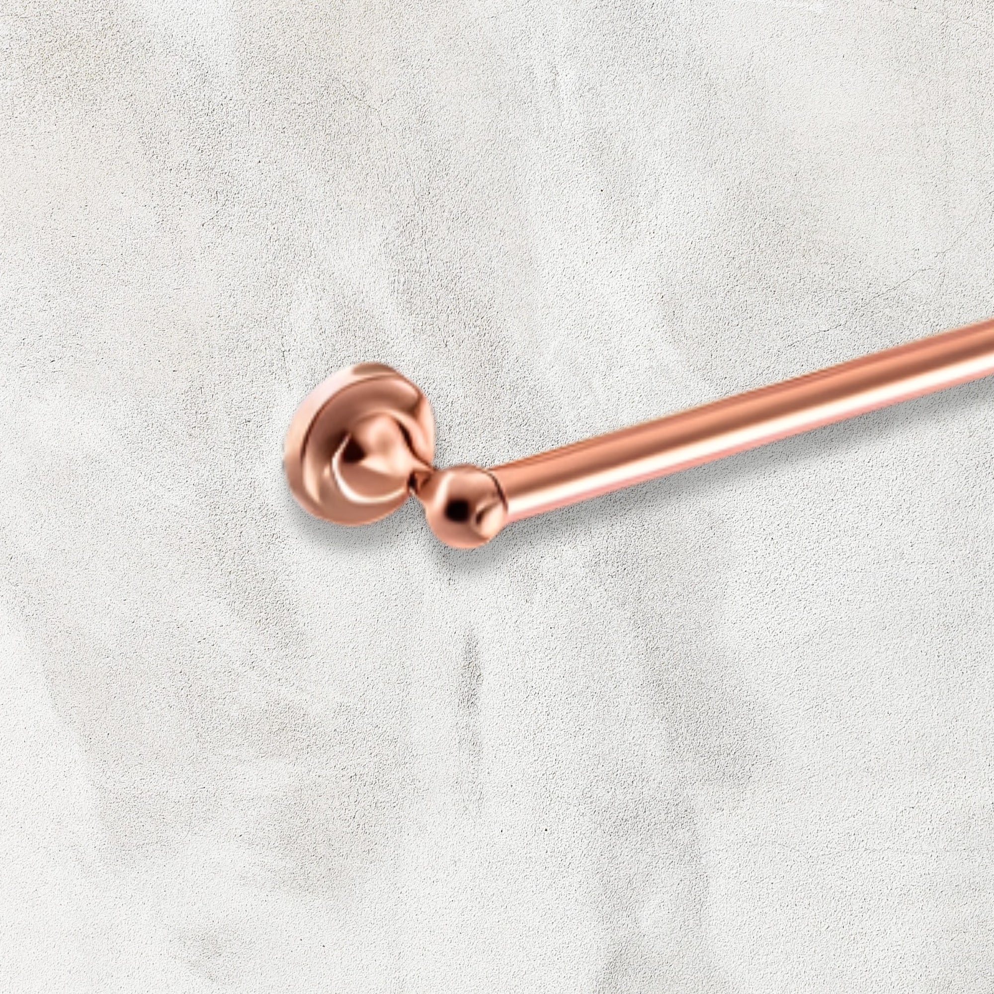 copper towel rail close up