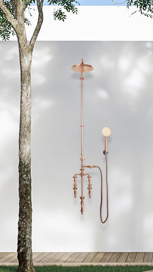 copper shower seducto landscape garden 