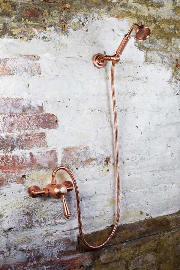 copper mixer with handheld shower 