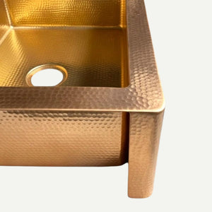 Roseglade| Hammered Copper Farmhouse Sink