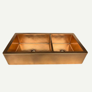 Roseglade| Hammered Copper Farmhouse Sink