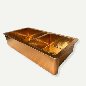 Roseglade| Hammered Copper Farmhouse Sink