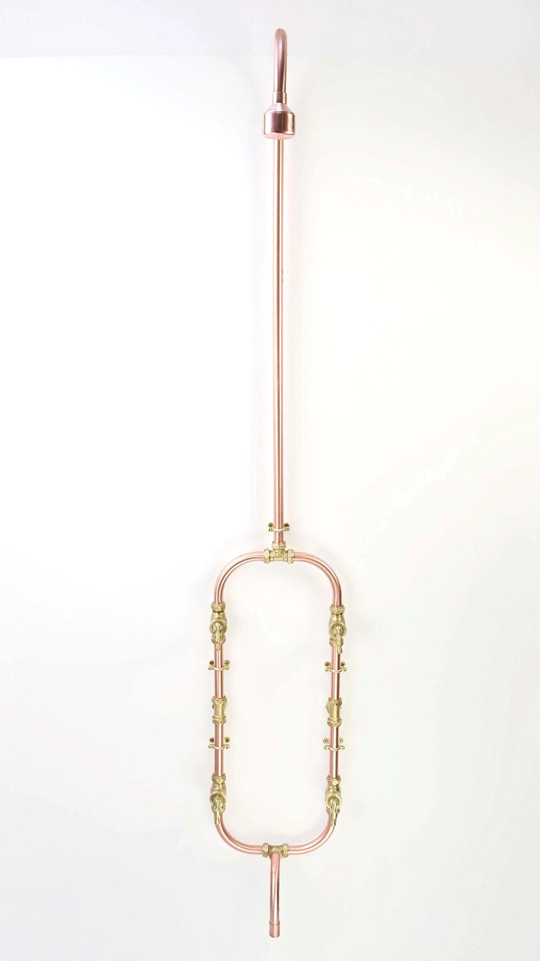 Copper and Brass Shower with Bath Filler - Kanagawa