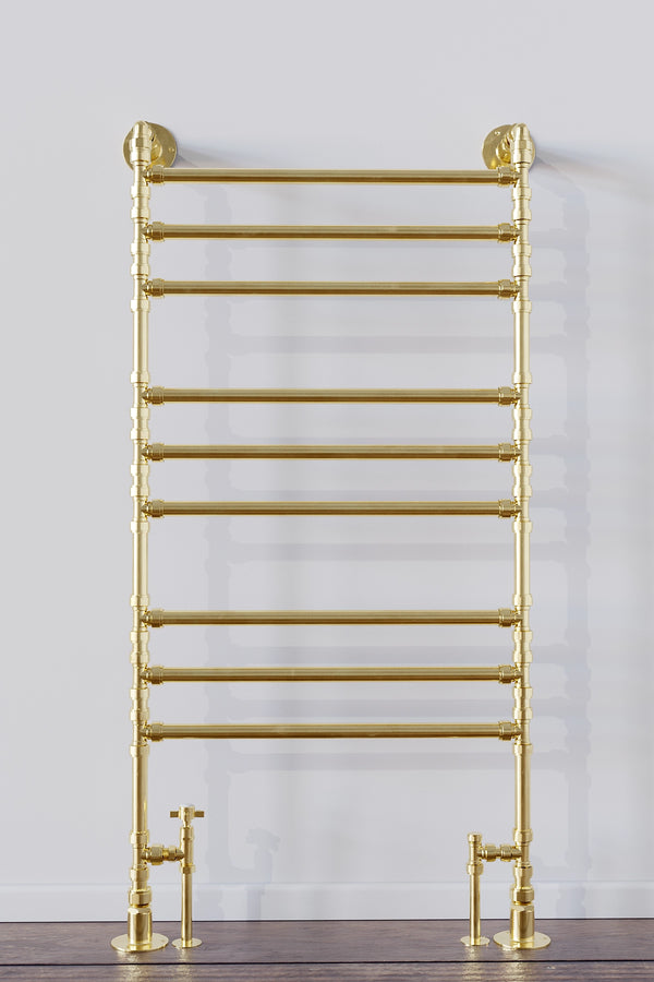 Floor & Wall Mounted Heated Towel Ladder - Proper Copper Design