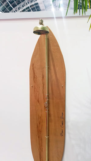 Brass shower full length