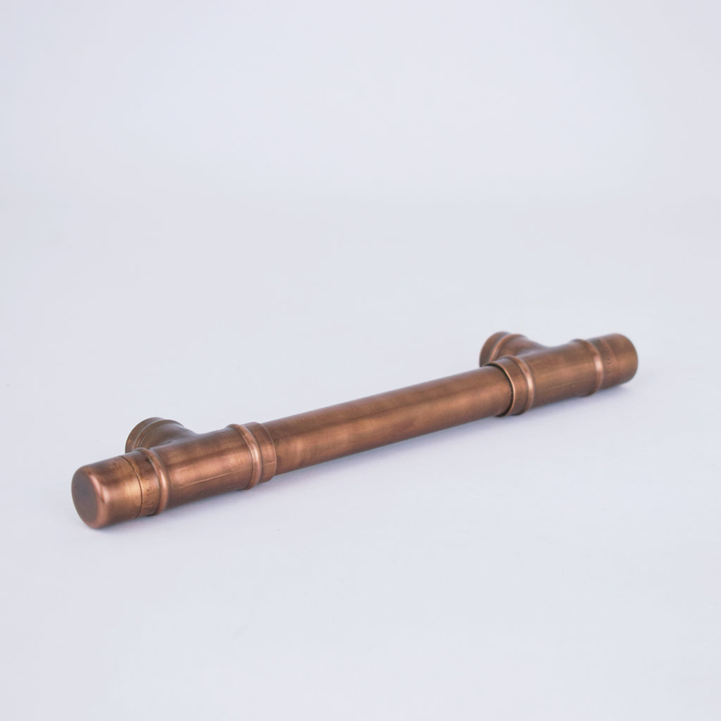 Copper Handle T-shaped - Aged - Flat