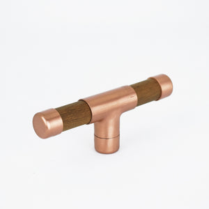 Copper Knob with Sapele T-shaped - Proper Copper Design