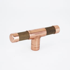 Copper Knob with Walnut T-shaped - Proper Copper Design