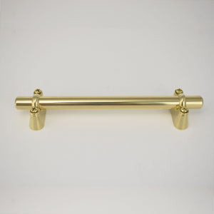 Solid Brass Bar Pull with Solid Brass Extenders - Proper Copper Design