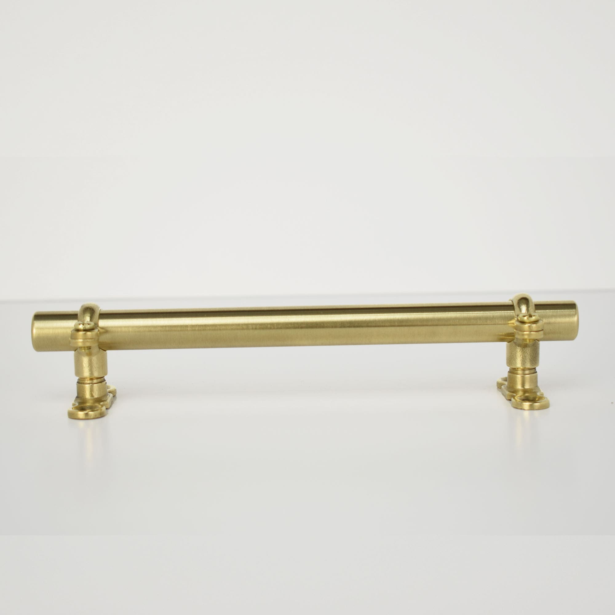 Solid Brass Bracket Pull - Proper Copper Design