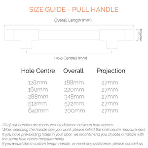 Copper Handle Size Sheet