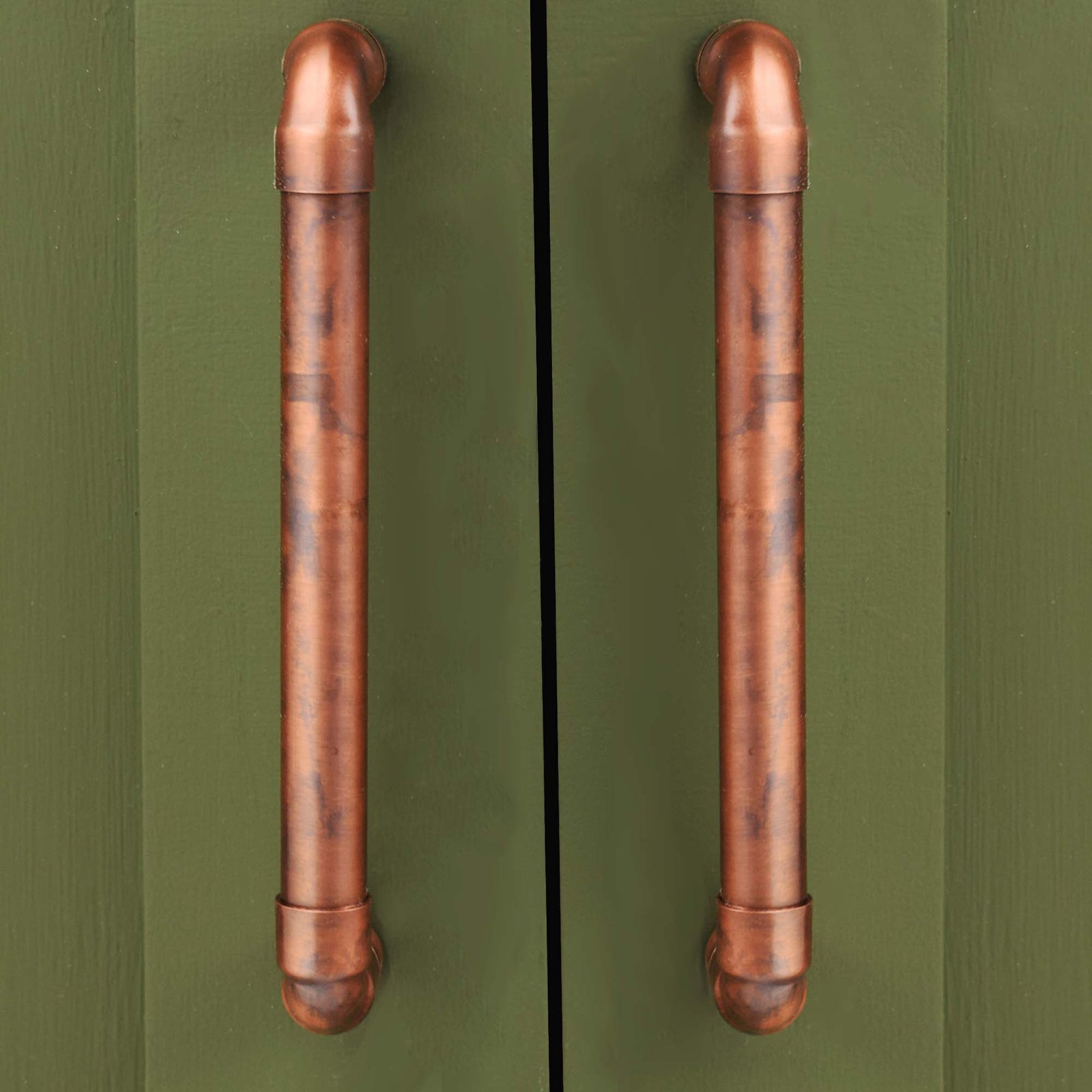 Aged Copper U-Pull Handle - Proper Copper Design - knobs - Pulls