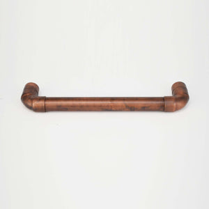 Aged Copper U-Pull Handle - On Side