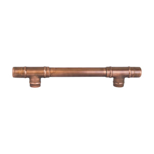 Copper Handle T-shaped - Aged - On White Background