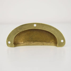 Brass Scalloped Cup Handle back angle