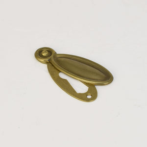 Solid brass escutcheon closeup