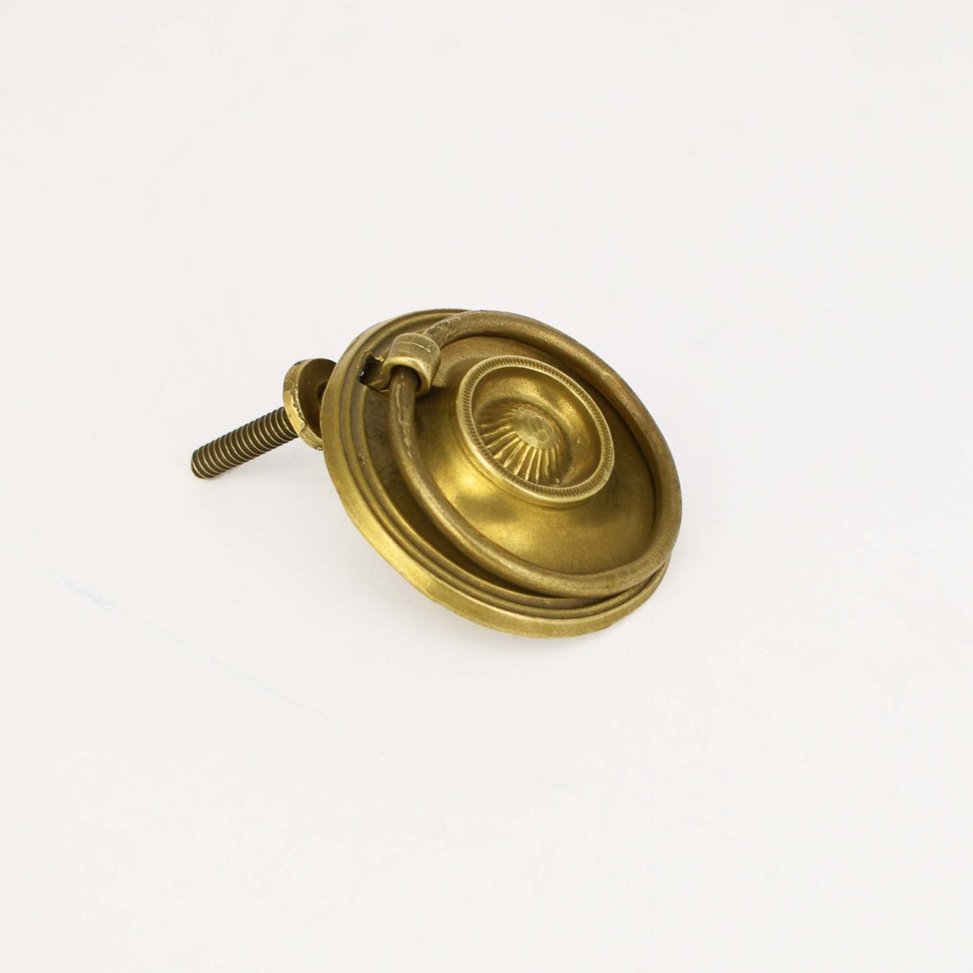 Brass Victorian Ring Pull side angle
