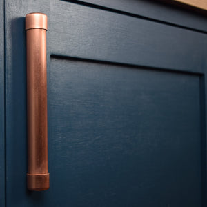 Copper Bar Pull Handle (Thick Bodied) - Proper Copper Design