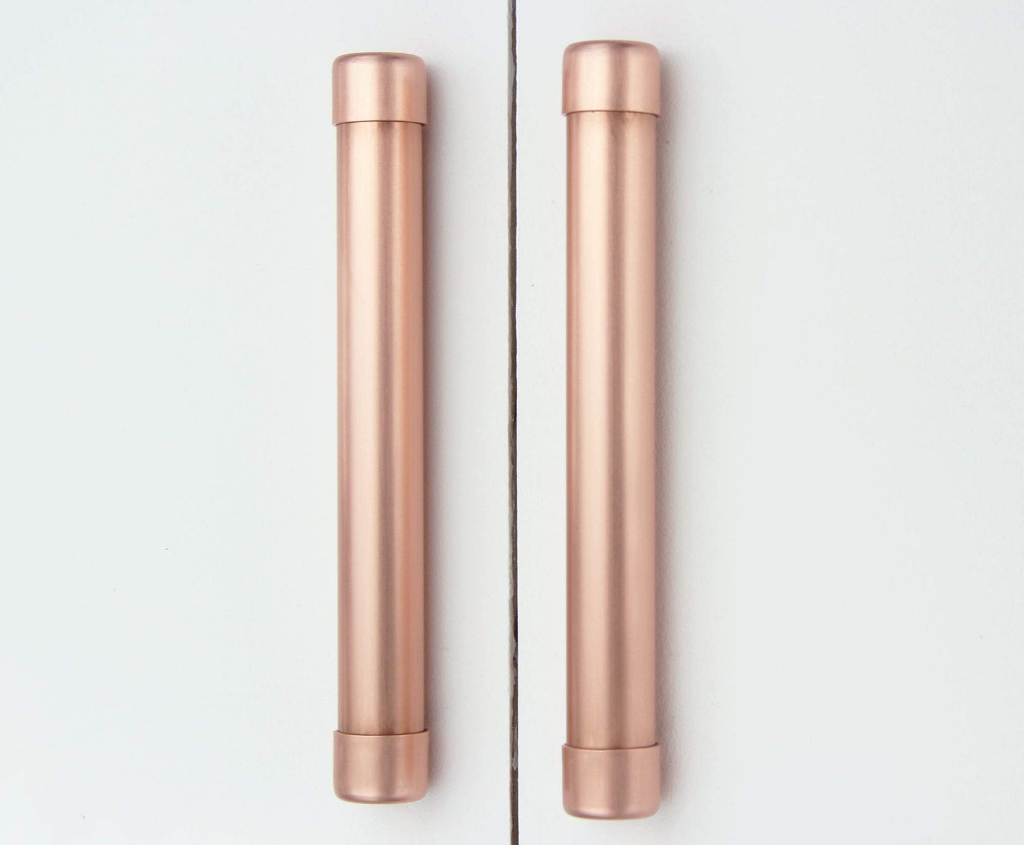 Copper Bar Pull Handle (Thick Bodied) - Front Shot
