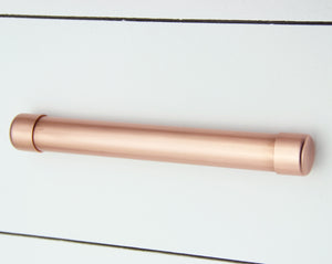 Copper Bar Pull Handle (Thick Bodied) - Angled Shot