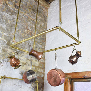 Hanging Brass Kitchen Rack