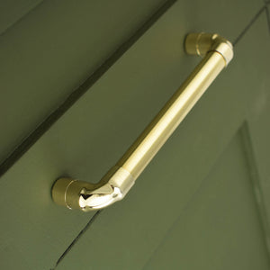 Brass U-Shaped Pull Handle - High Polish - Proper Copper Design