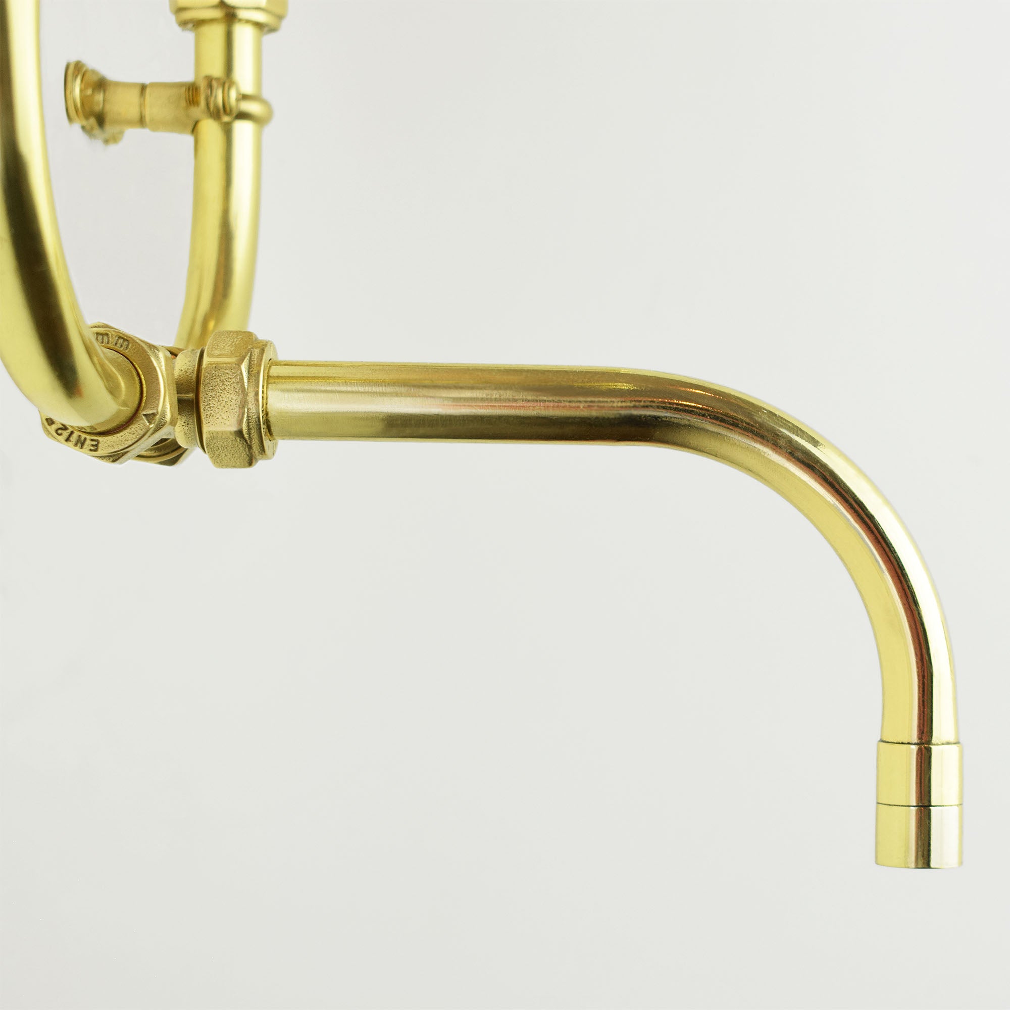 Fully brass wall mounted tap side angle