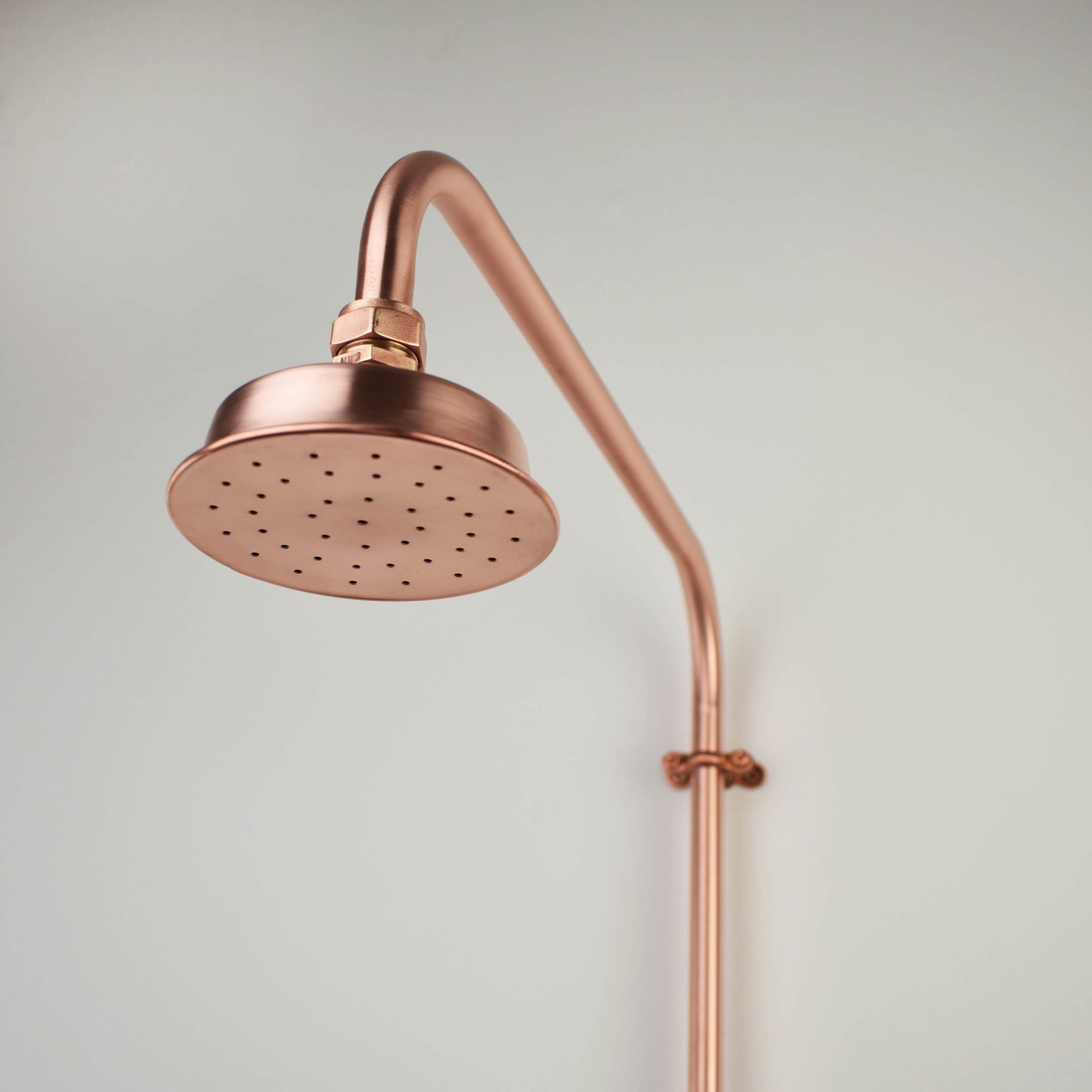 Copper Shower Head - Small Shower Rose - Proper Copper Design