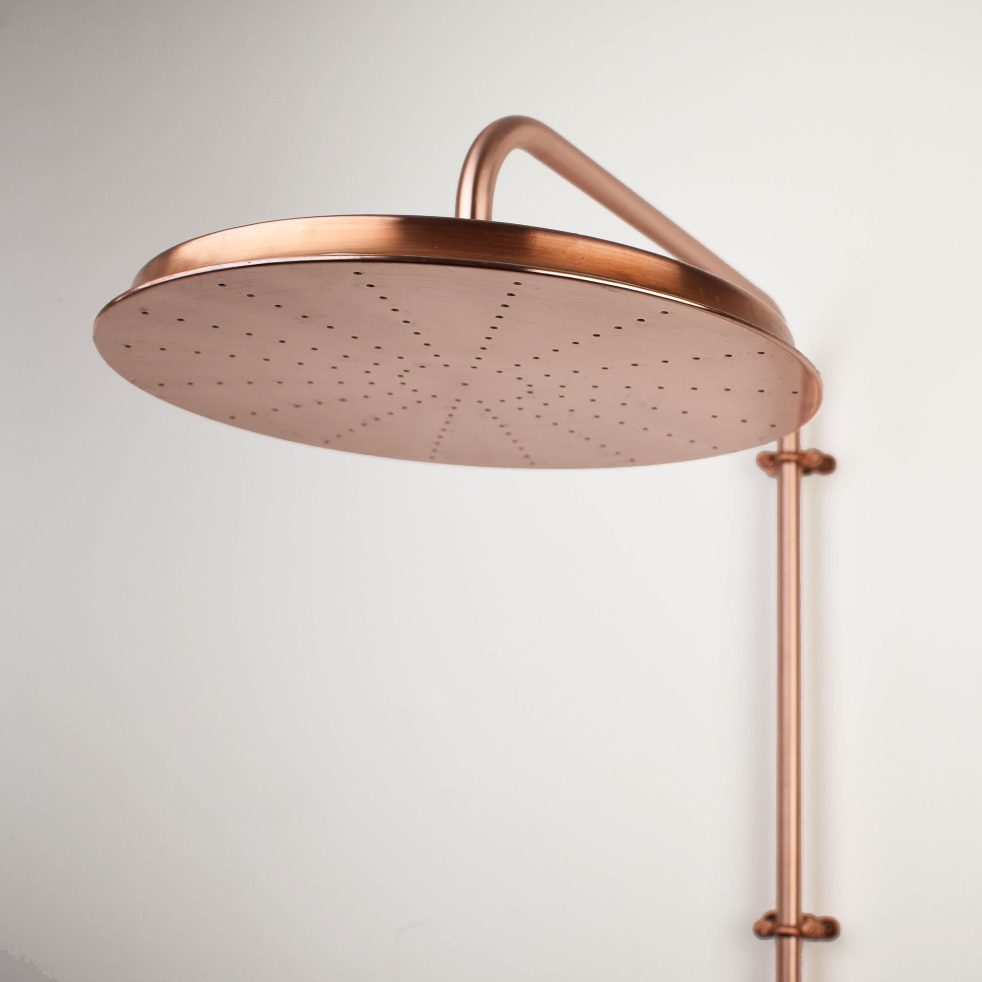Enjoy the benefits of a copper shower head, which is known to improve water quality and promote healthy hair and skin.